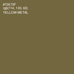 #72673F - Yellow Metal Color Image